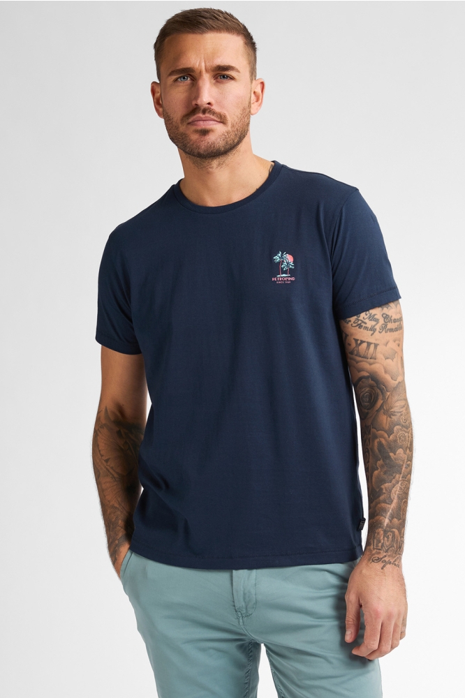 T SHIRT MET KORTE MOUWEN M 1050 TSR644 5178 NAVY BLUE
